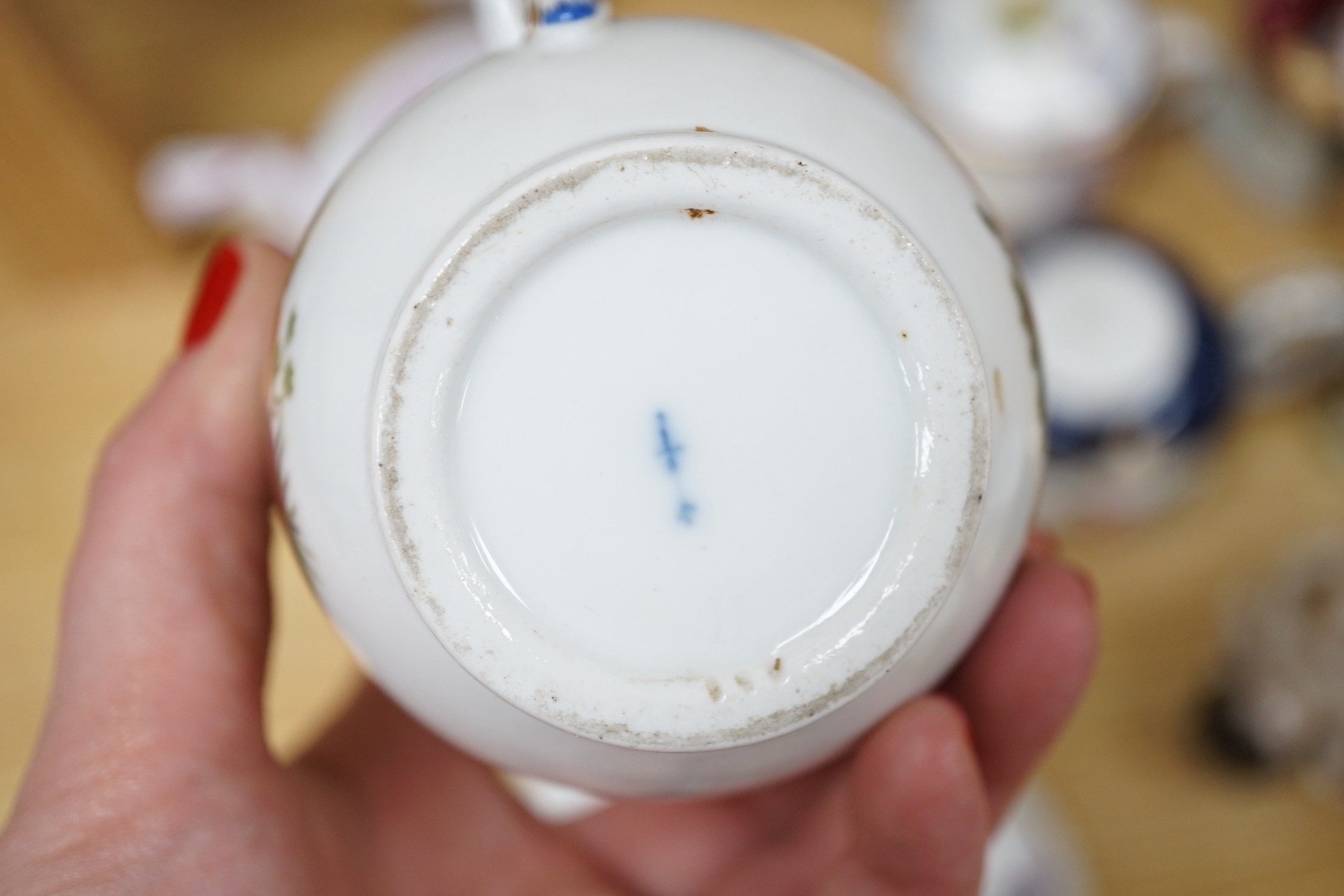 A mixed collection of 19th century and later continental porcelain